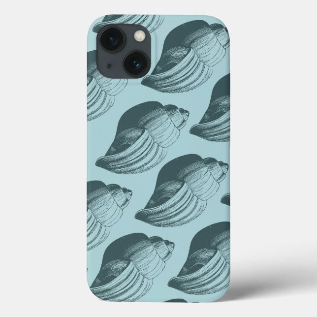 Coques Case-Mate iPhone Aqua Turquoise Blue Sea Shells (Verso)