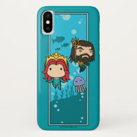Aquaman | Chibi Mera & Aquaman Graphisme sous-mari