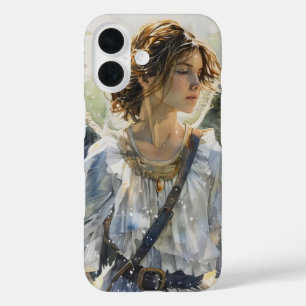 Coque Pour iPhone 16 Aquarelle Angel Girl