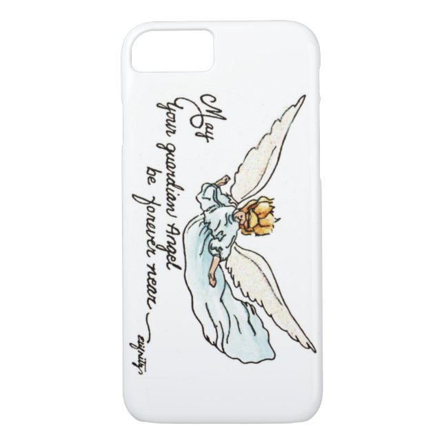 Coques Case-Mate iPhone Aquarelle Angel gracieusement près de vous et vous (Dos)