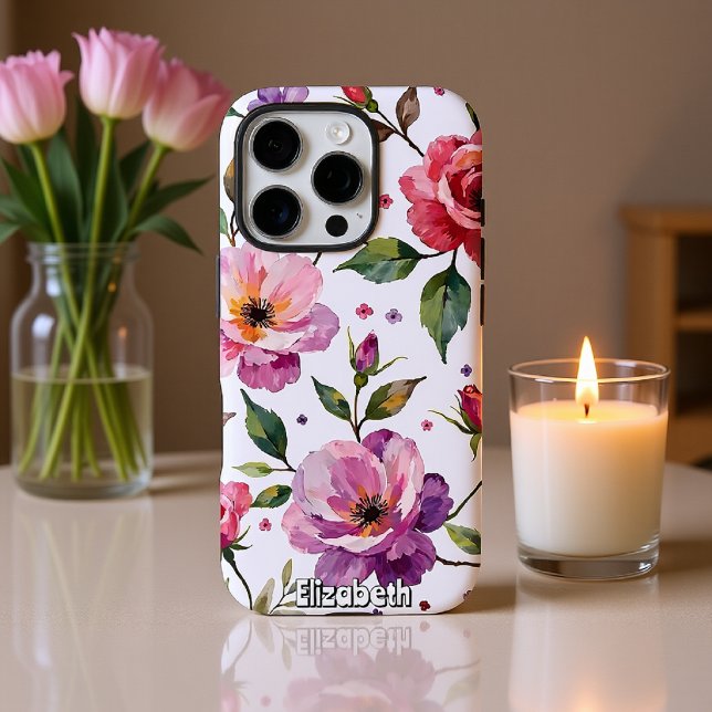Coques Case-Mate iPhone Aquarelle artistique arrangement floral (Créateur téléchargé)
