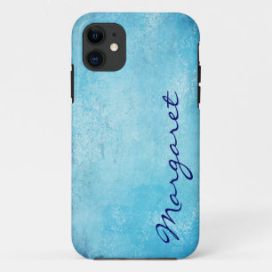 Case-Mate iPhone Case Aquarelle bleue gaie personnalisée Coque-mat iP