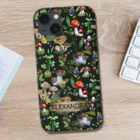 Aquarelle Bois Champignons Moss Nom du Motif
