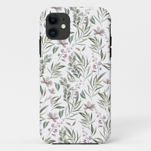 Coques Case-Mate iPhone Aquarelle Botanique (Dos)