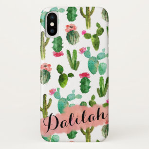 Case-Mate iPhone Case Aquarelle Cactus Motif personnalisé