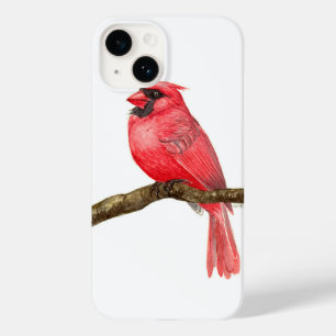 Coque Pour iPhone 14 Aquarelle cardinale