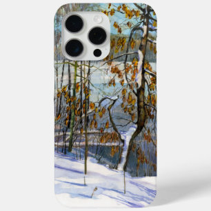 Coque iPhone 15 Pro Max Aquarelle chute de neige