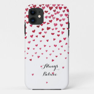 Coque Case-Mate Pour iPhone Aquarelle - Coeurs en chute