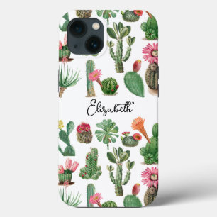 Case-Mate iPhone Case Aquarelle colorée Cactus et succulents Fleurs