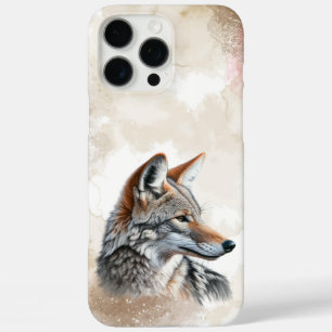 Coques iPhone 16 Pro Max Aquarelle Coyote Pays Cottagecore Russe Imprimer