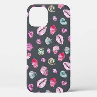 Case-Mate iPhone Case Aquarelle de coquillage : Motif bleu foncé