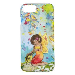 Coque iPhone 8/7 Aquarelle de fée illustration fantaisie
