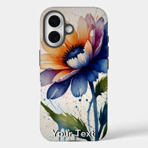 Coque Pour iPhone 16 Aquarelle de fleurs OtterBox