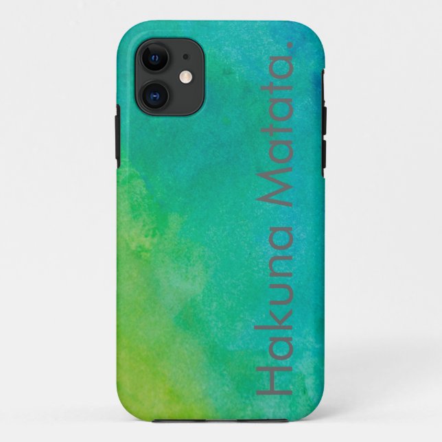 Coques Case-Mate iPhone Aquarelle de Hakuna Matata (Dos)