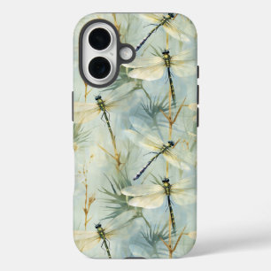 Coque Pour iPhone 16 Aquarelle de libellule paisible