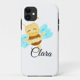 Case-Mate iPhone Case Aquarelle de miel jaune simple ajouter nom personn