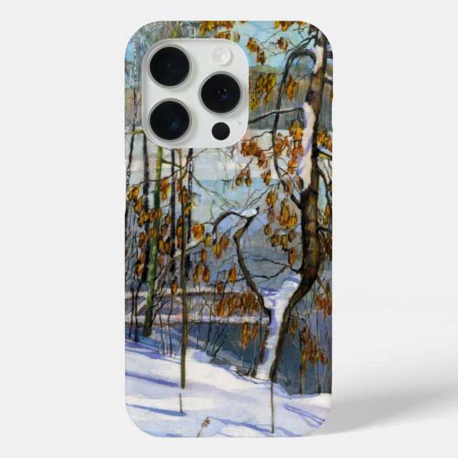 Coques Case-Mate iPhone Aquarelle de neige (Verso)