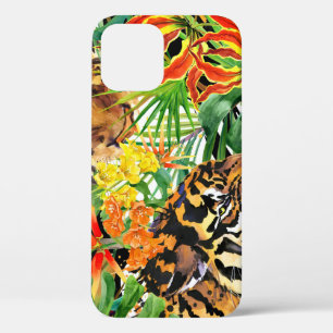 Case-Mate iPhone Case Aquarelle de tigre tropical Motif de jungle