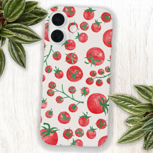 Coque Pour iPhone 16 Aquarelle de tomate Motif d'été méditerranéen