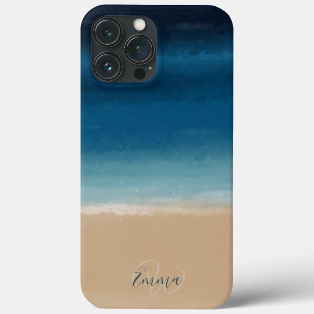 Coques Case-Mate iPhone Aquarelle dorée moderne peinture Abstraite (Verso)