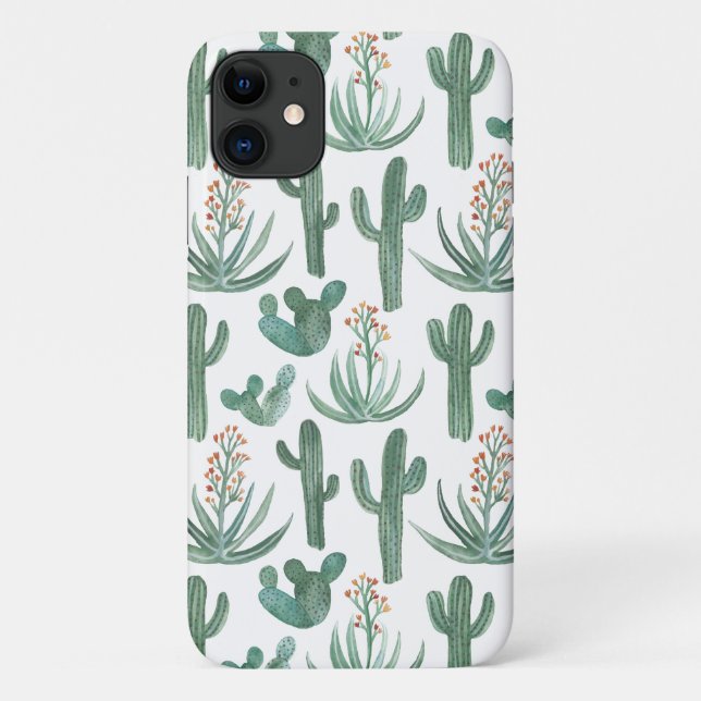 Coques Case-Mate iPhone Aquarelle du désert du Saguaro Cactus (Dos)