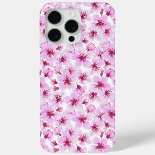 Coque iPhone 15 Pro Max Aquarelle en fleurs de cerisier