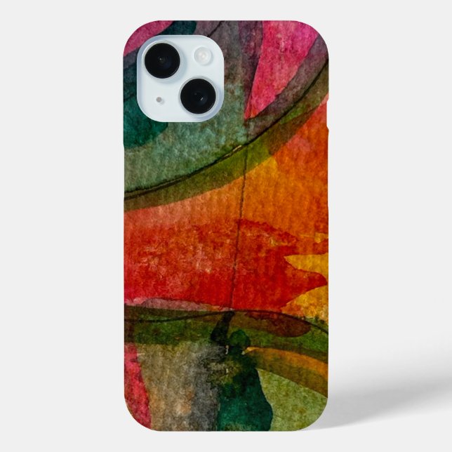 Coques Case-Mate iPhone Aquarelle Et Encre Art Expressionniste Abstrait (Verso)