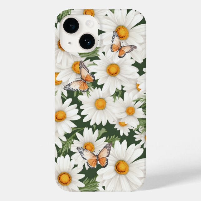 Coques Case-Mate iPhone Aquarelle et papillons monarques (Verso)