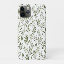 Aquarelle Eucalyptus Motif Feuille