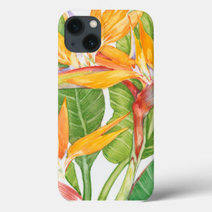 iPhone 13 Case Aquarelle exotique de fleurs