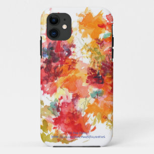 Case-Mate iPhone Case Aquarelle Fleur Peinture Rouge Orange Floral Autom