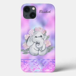 Case-Mate iPhone Case Aquarelle Fleurs Éléphant Holographique