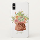 Aquarelle Floral Botanique Personnalisé de Succule