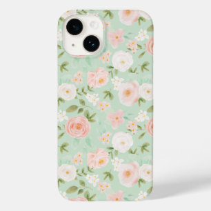Coque Pour iPhone 14 Aquarelle florale en rose et en rose