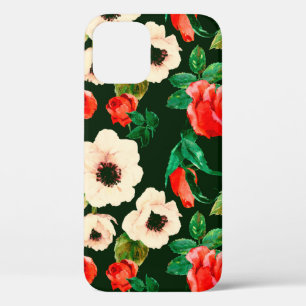 Case-Mate iPhone Case Aquarelle florale motif transparent. Pavot blanc 