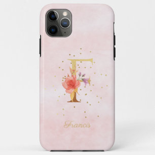 Case-Mate iPhone Case Aquarelle Florale Nom du monogramme initial Lettre
