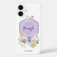 Aquarelle Florales Écriture Verse Personnalisé