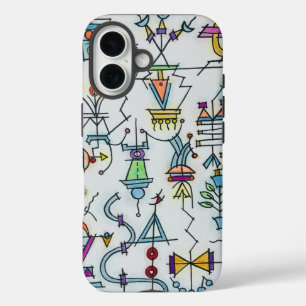 Coque Pour iPhone 16 Aquarelle géométrique à deux Whimsical Atlantis