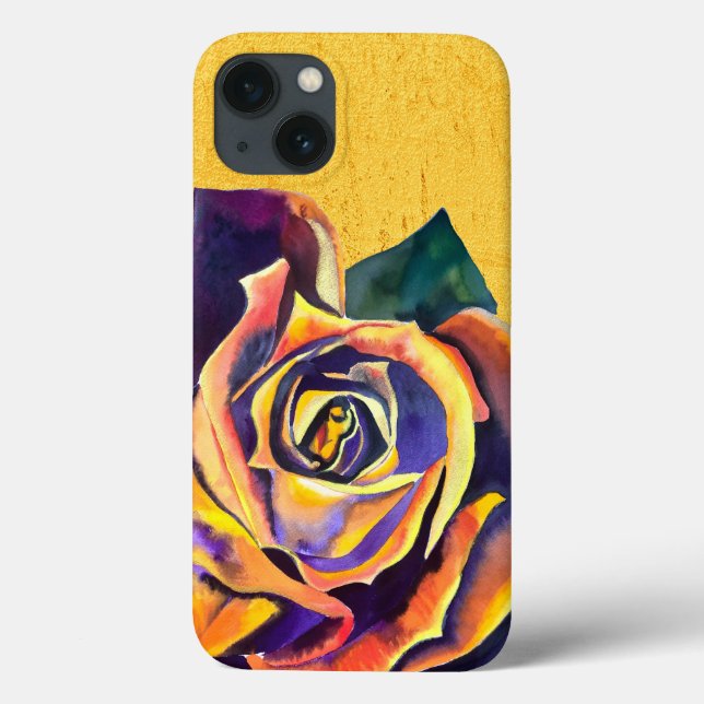Coques Case-Mate iPhone Aquarelle gothique Rose dorée (Verso)