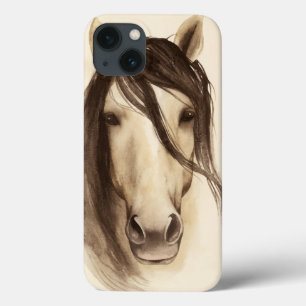 iPhone 13 Coque Aquarelle Grange Animaux   Cheval