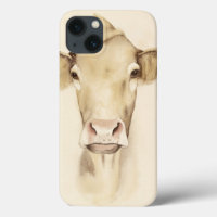 Aquarelle Grange Animaux | Vache