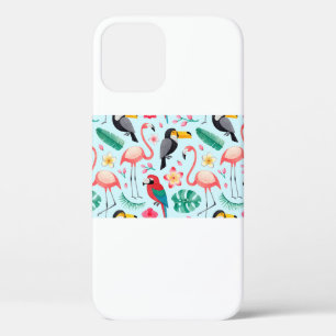 Case-Mate iPhone Case Aquarelle illustrations d'oiseaux, fleur tropicale
