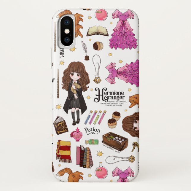Coques Case-Mate iPhone Aquarelle magique Hermione Granger (Dos)