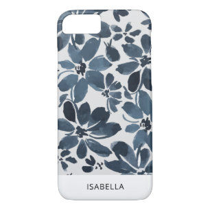 Case-Mate iPhone Case Aquarelle mignonne Floral bleu