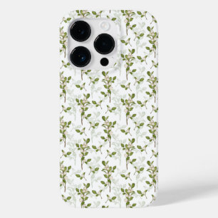 Coque Pour iPhone 14 Pro Aquarelle Mistletoe Winter Flora