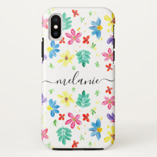 Aquarelle moderne tendance coques iphone de pomme 