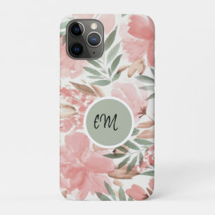 Case-Mate iPhone Case Aquarelle Motif Floral Monogramme