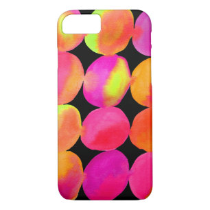 Case-Mate iPhone Case Aquarelle néon cercle motif couleur art abstrait