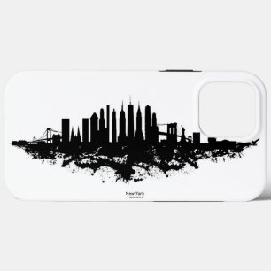 Case-Mate iPhone Case Aquarelle New York Skyline noir et blanc