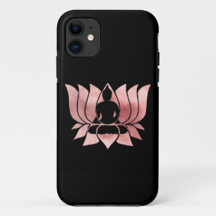 Case-Mate iPhone Case Aquarelle or rose Texture Bouddha Méditation Zen